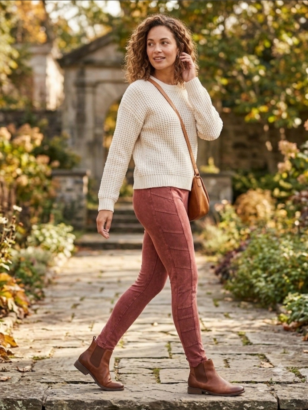 Sundance Cotton Evolution Moto Casual Fall Boho Sun Washed Earthy Leggings